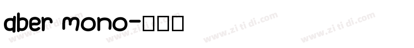 aber mono字体转换